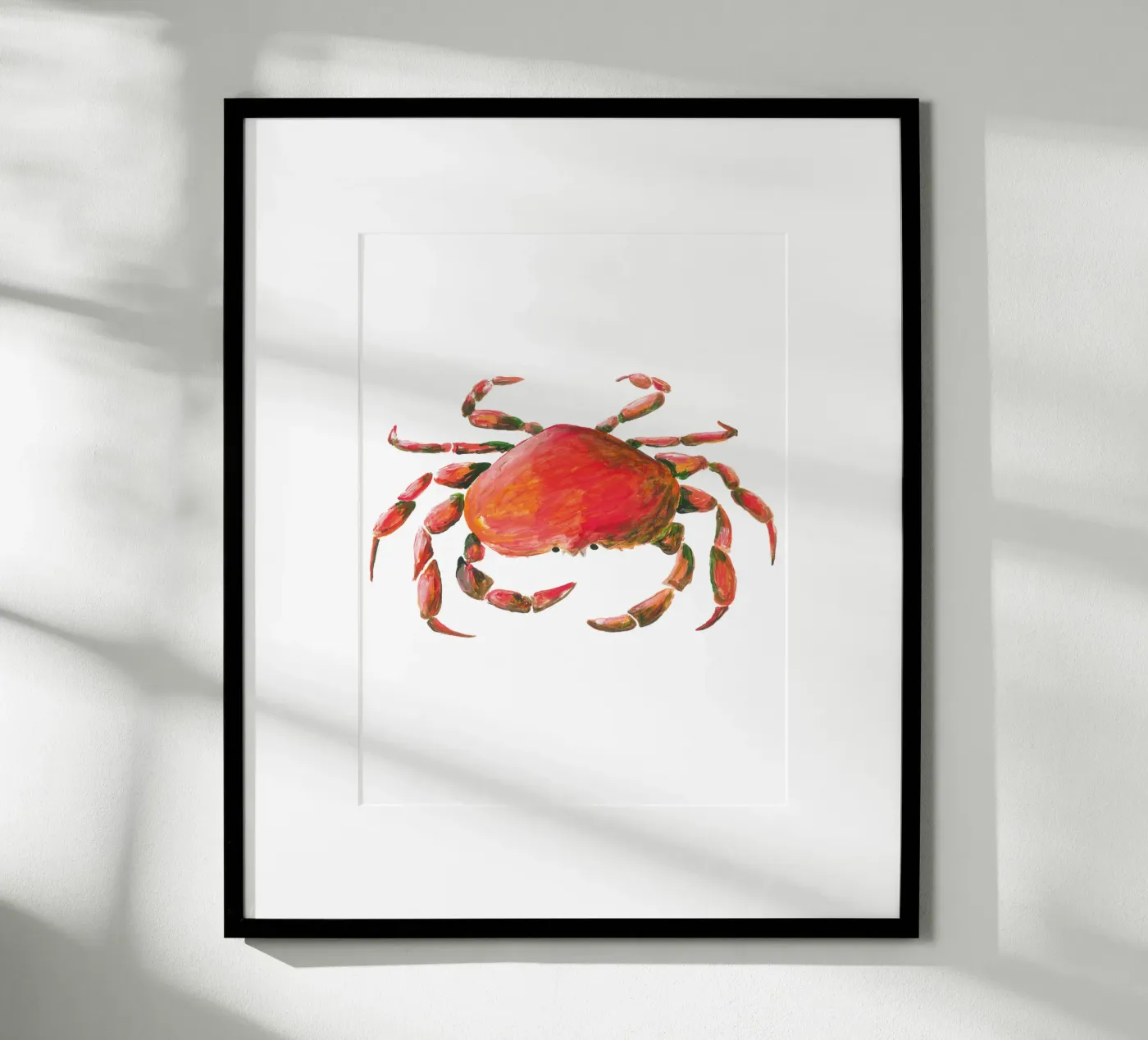 Crab poster van Femke Zwaan