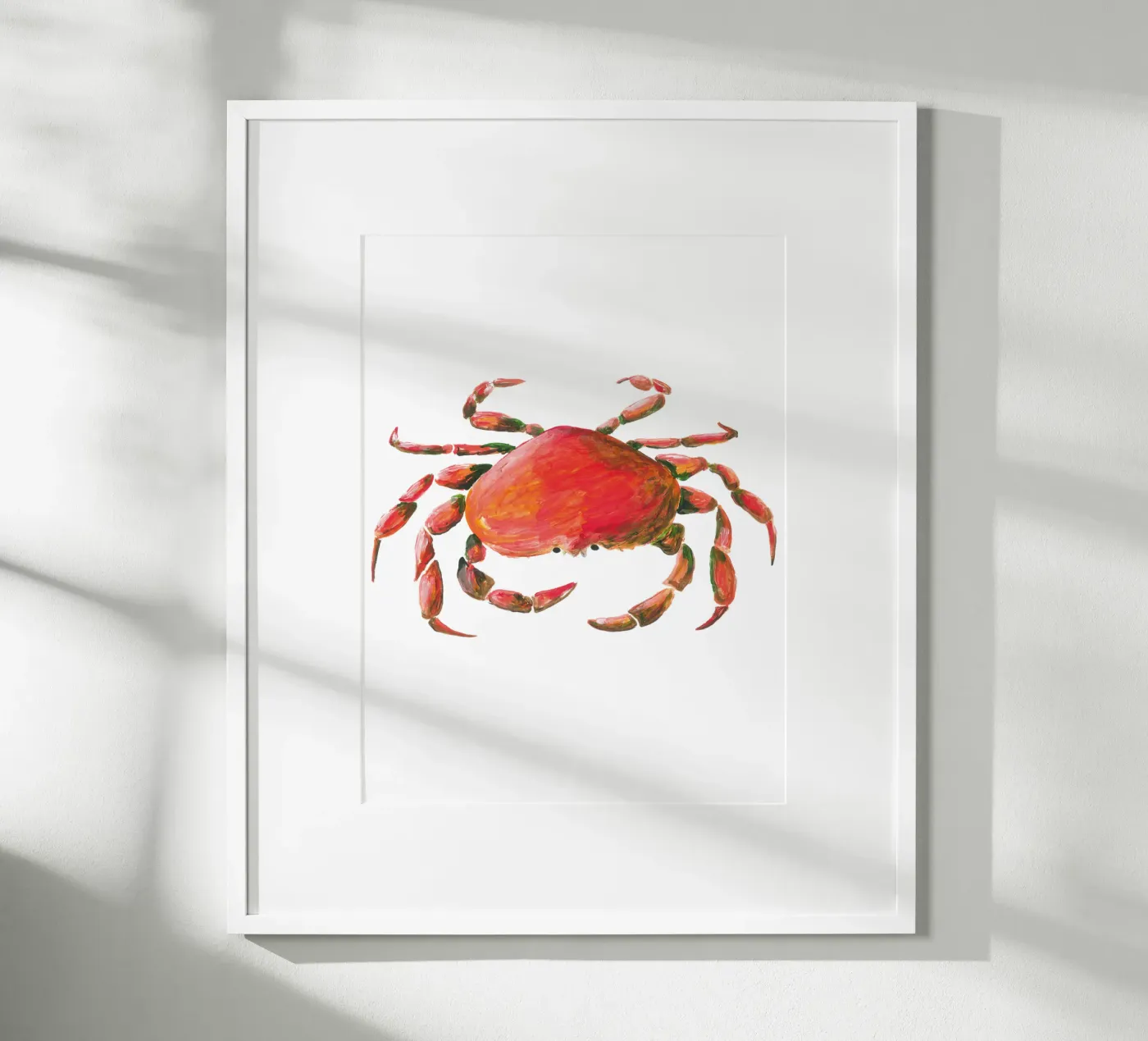 Crab poster van Femke Zwaan