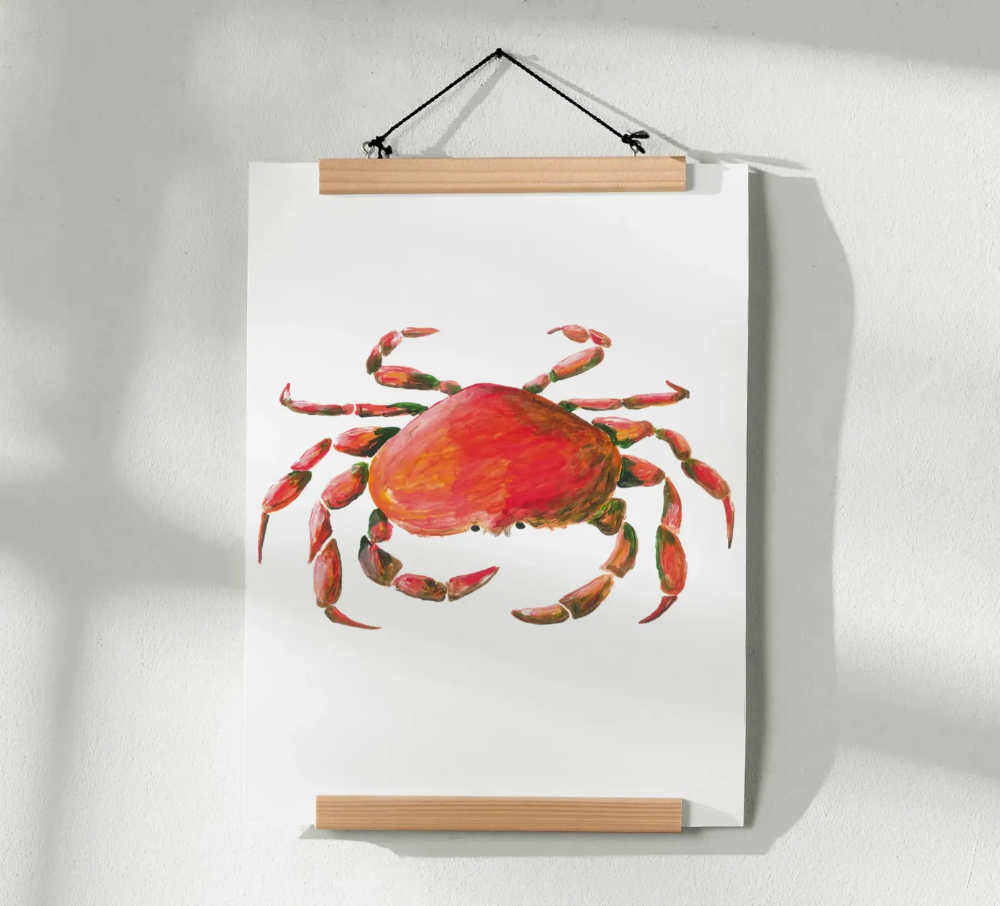 Crab poster van Femke Zwaan