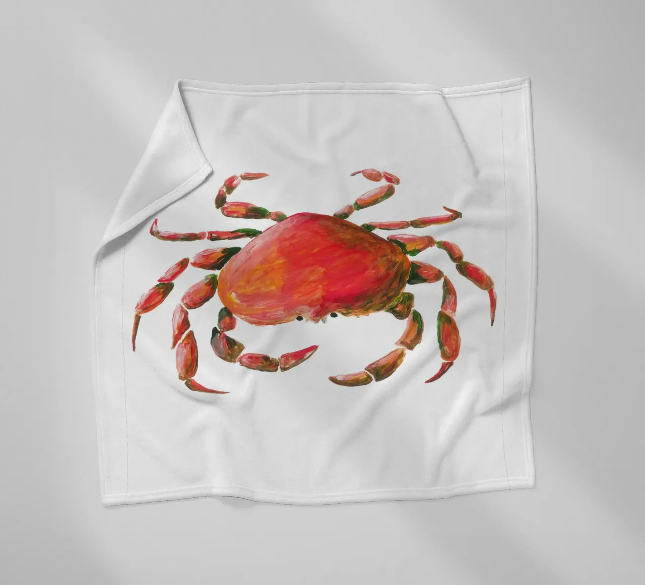 Crab Fleecedecke von Femke Zwaan