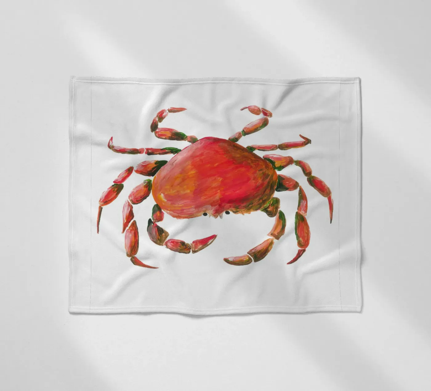Crab Fleecedecke von Femke Zwaan
