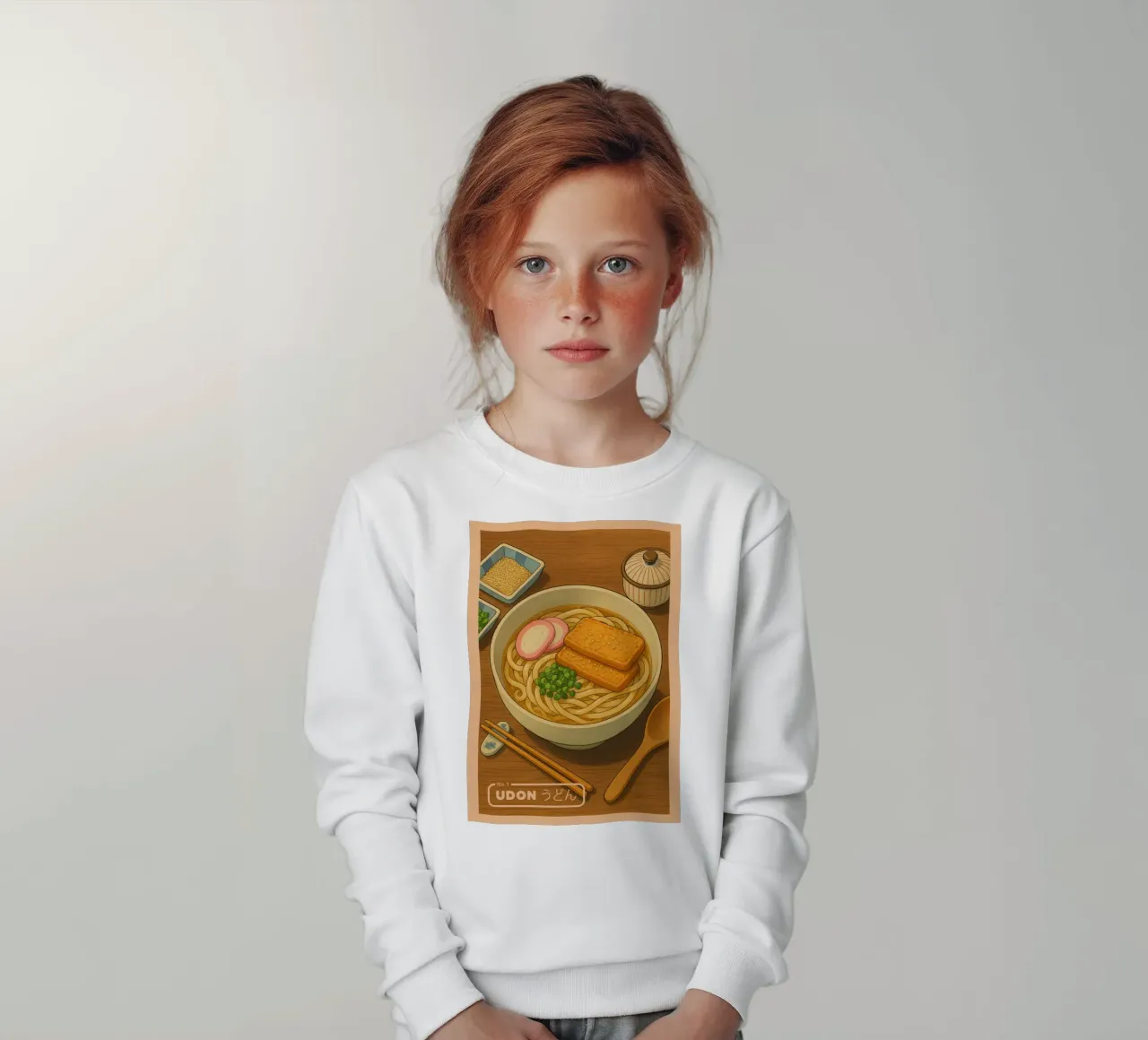 Ciotola di noodles Udon in stile anime - Serie di piatti giapponesi n. 1 felpa bambino da japanfox