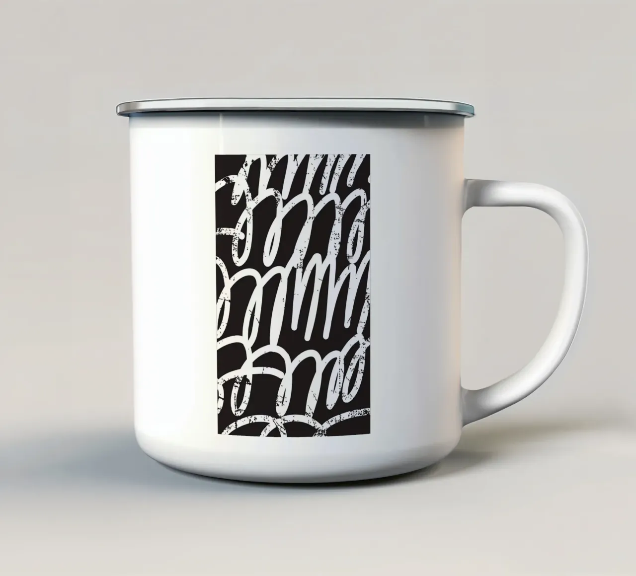 Illustration Scribble Art tazza in smalto da galihstudio