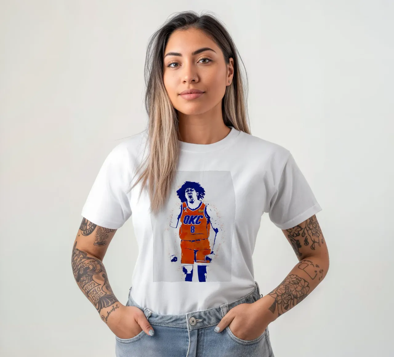 Jalen Williams Oklahoma City Thunder t-shirt da tenten