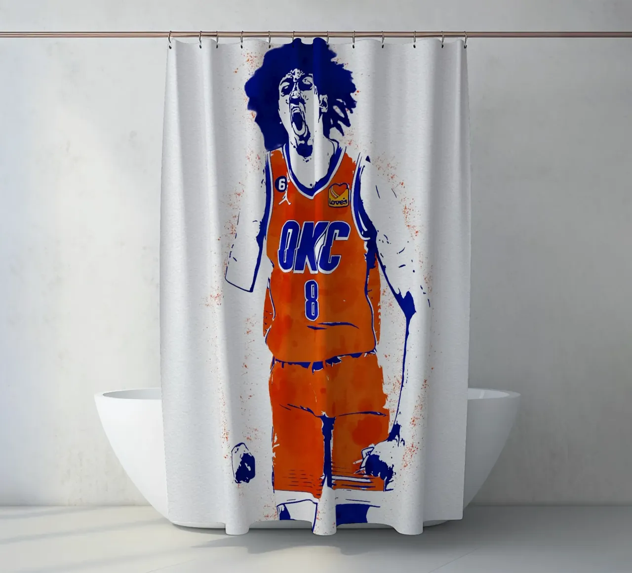Jalen Williams Oklahoma City Thunder tenda da doccia da tenten