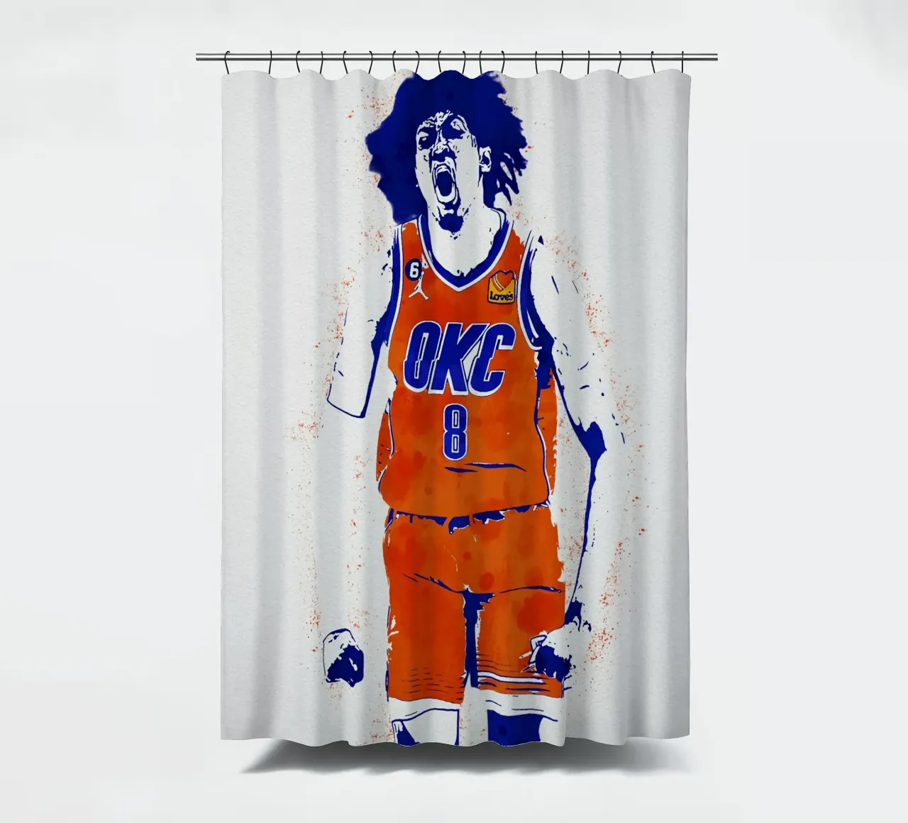 Jalen Williams Oklahoma City Thunder tenda da doccia da tenten