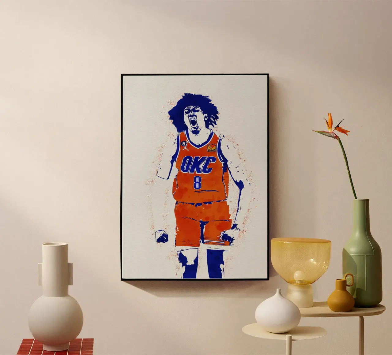Jalen Williams Oklahoma City Thunder plexiglass da tenten