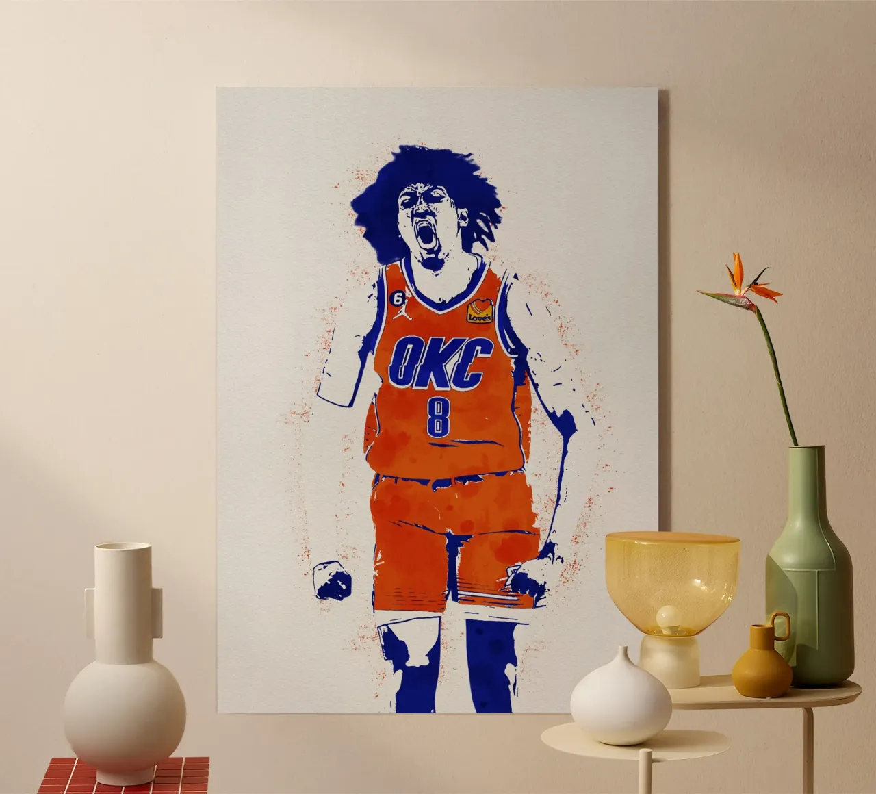Jalen Williams Oklahoma City Thunder plexiglass da tenten
