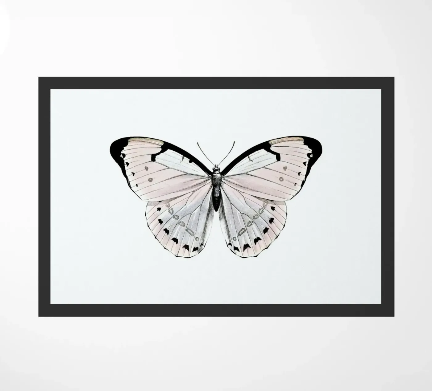 Papillion Rose doormat by Monika Strigel