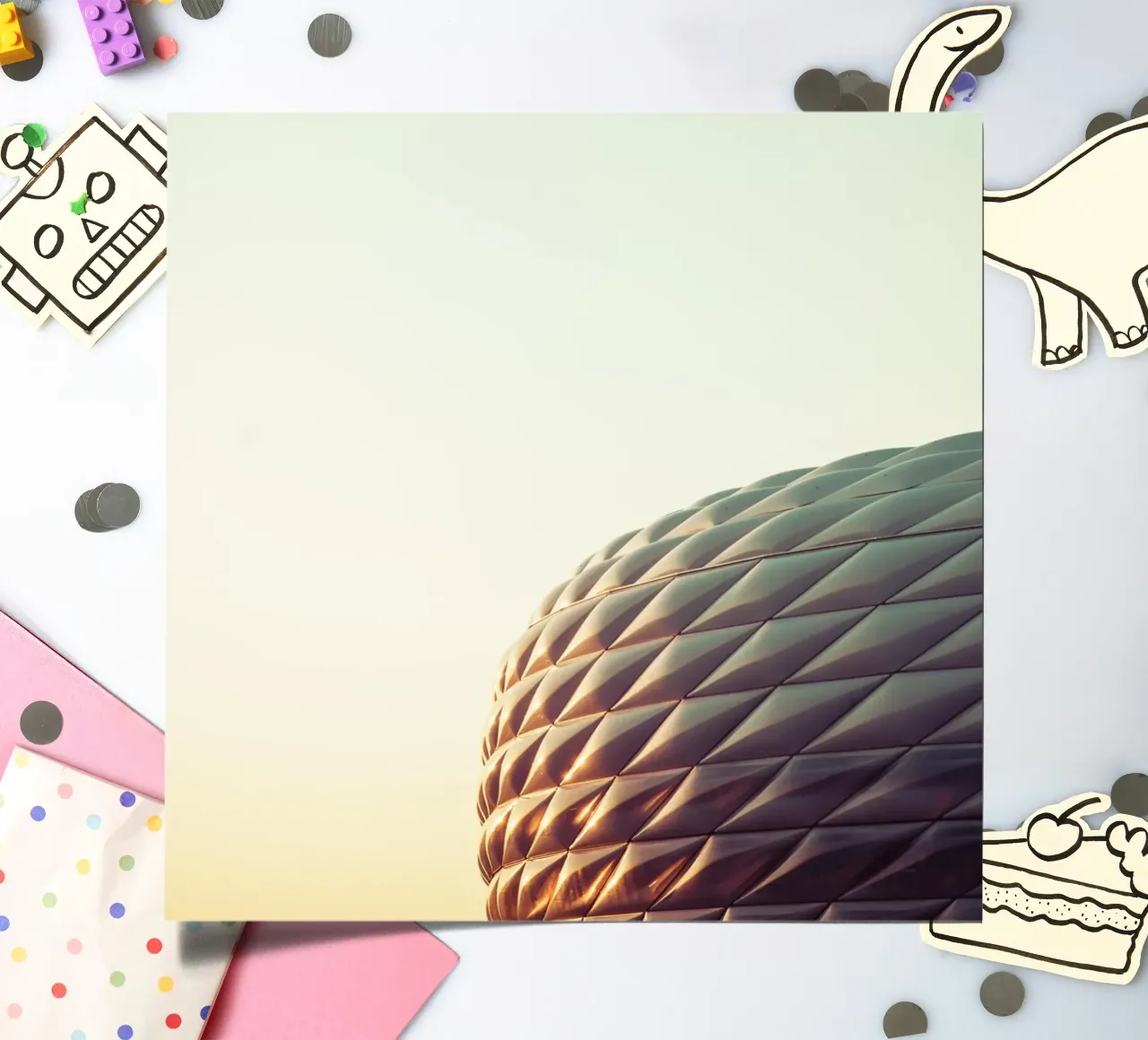 Allianz Arena goldene Stunde sticker sheet by Flo Klein