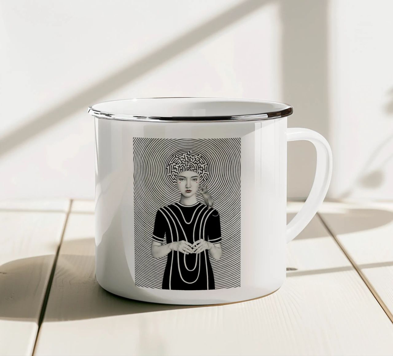 Mara tazza in smalto da Sofia Bonati
