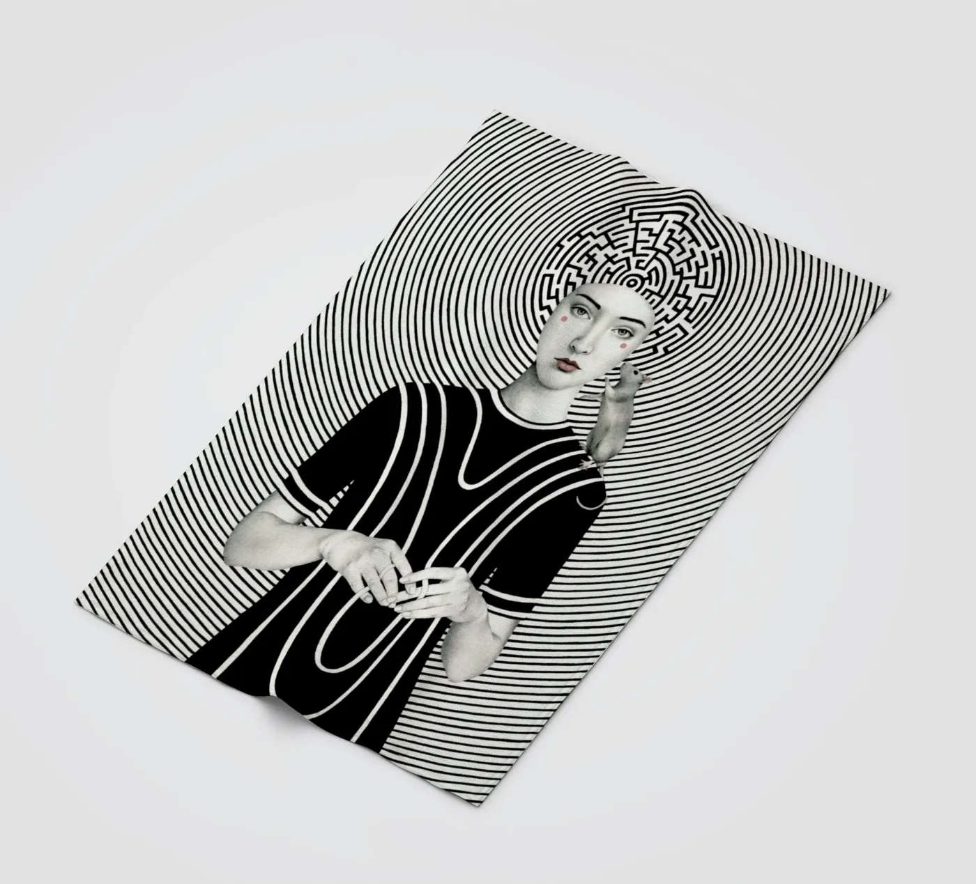 Mara fleece blanket by Sofia Bonati