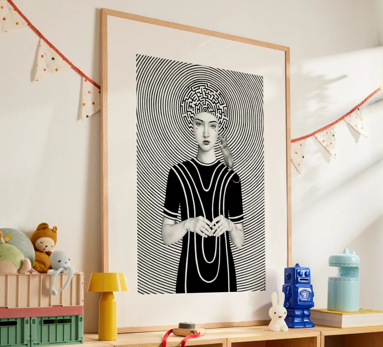 Mara poster con telaio in plastica da Sofia Bonati