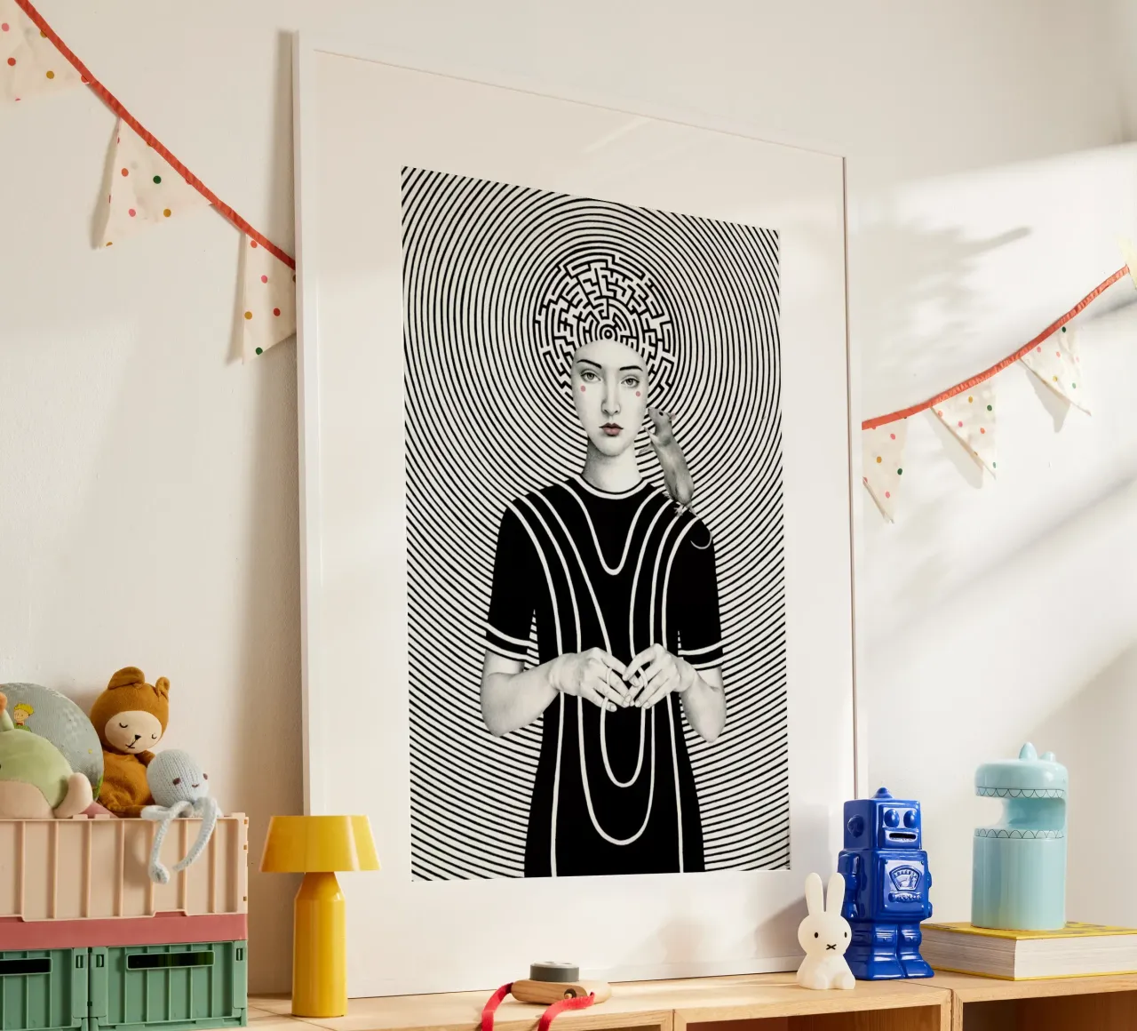 Mara poster con telaio in plastica da Sofia Bonati