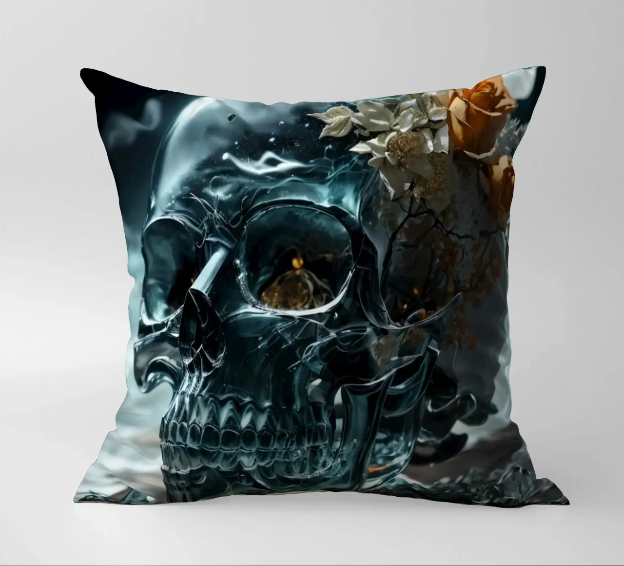 Crâne Abstrait Fantaisie coussin de LM2KONE