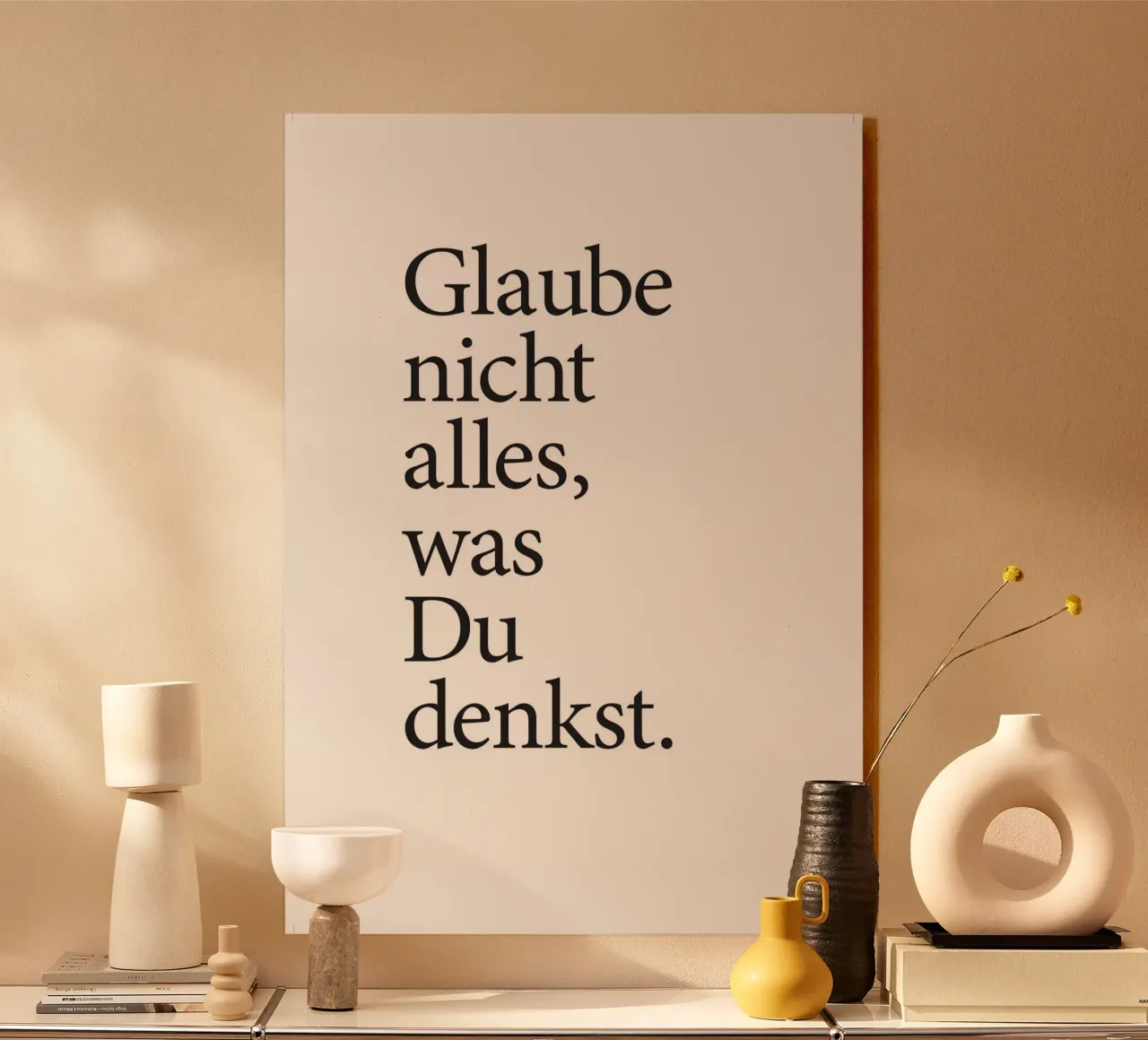 glaube nicht alles was du denkst panneau forex de Kavanga