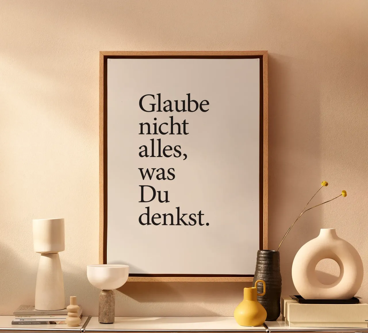 glaube nicht alles was du denkst toile de Kavanga