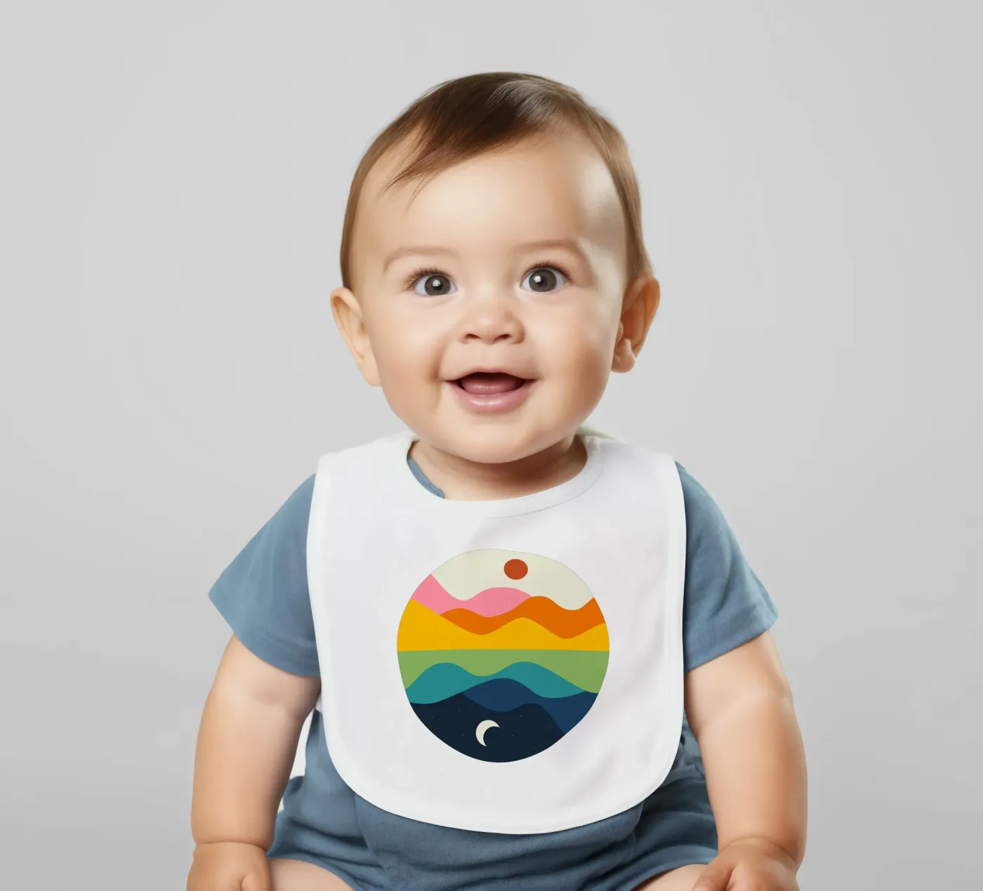 Mirror Babylätzchen von Andy Westface