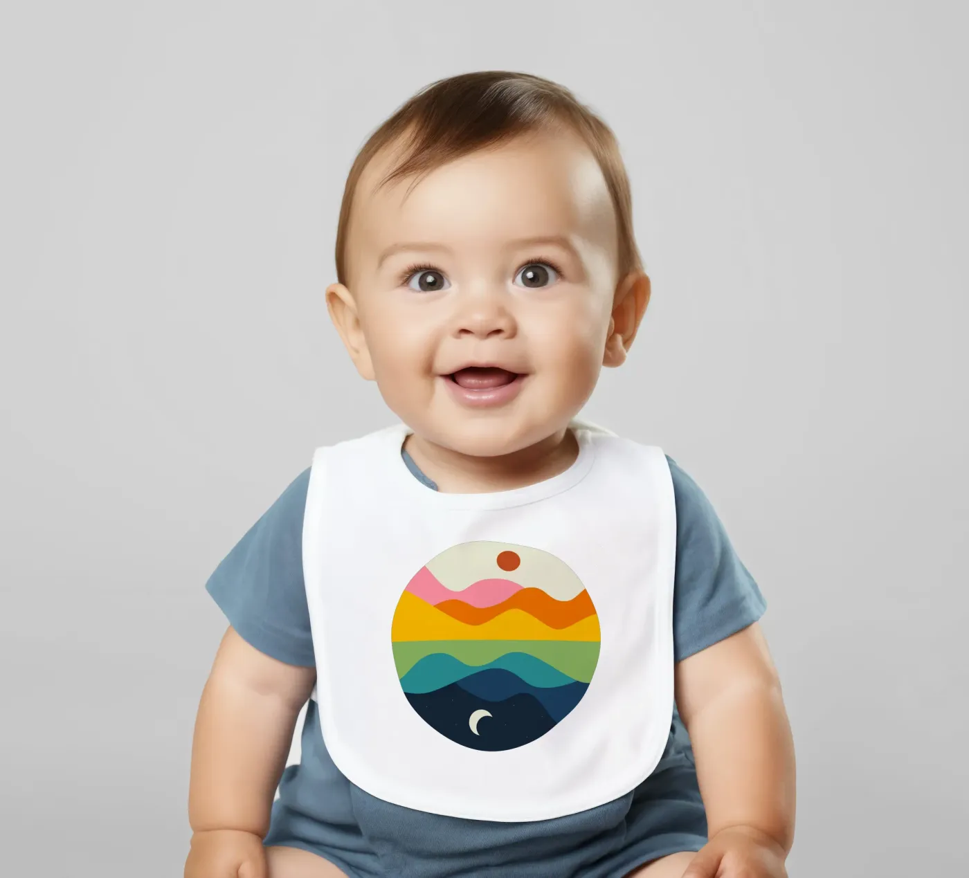 Mirror Babylätzchen von Andy Westface