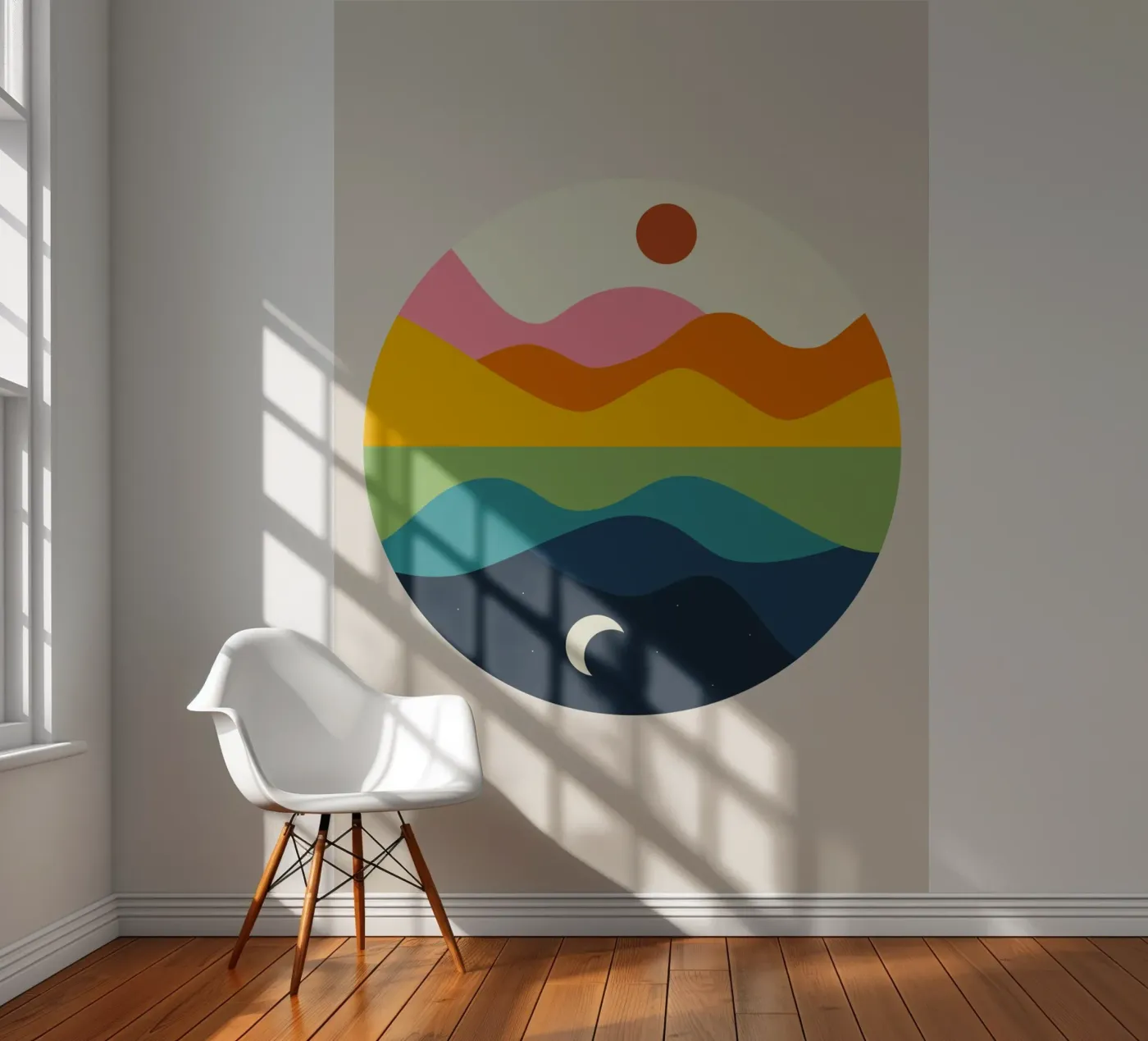 Spiegel fotobehang van Andy Westface