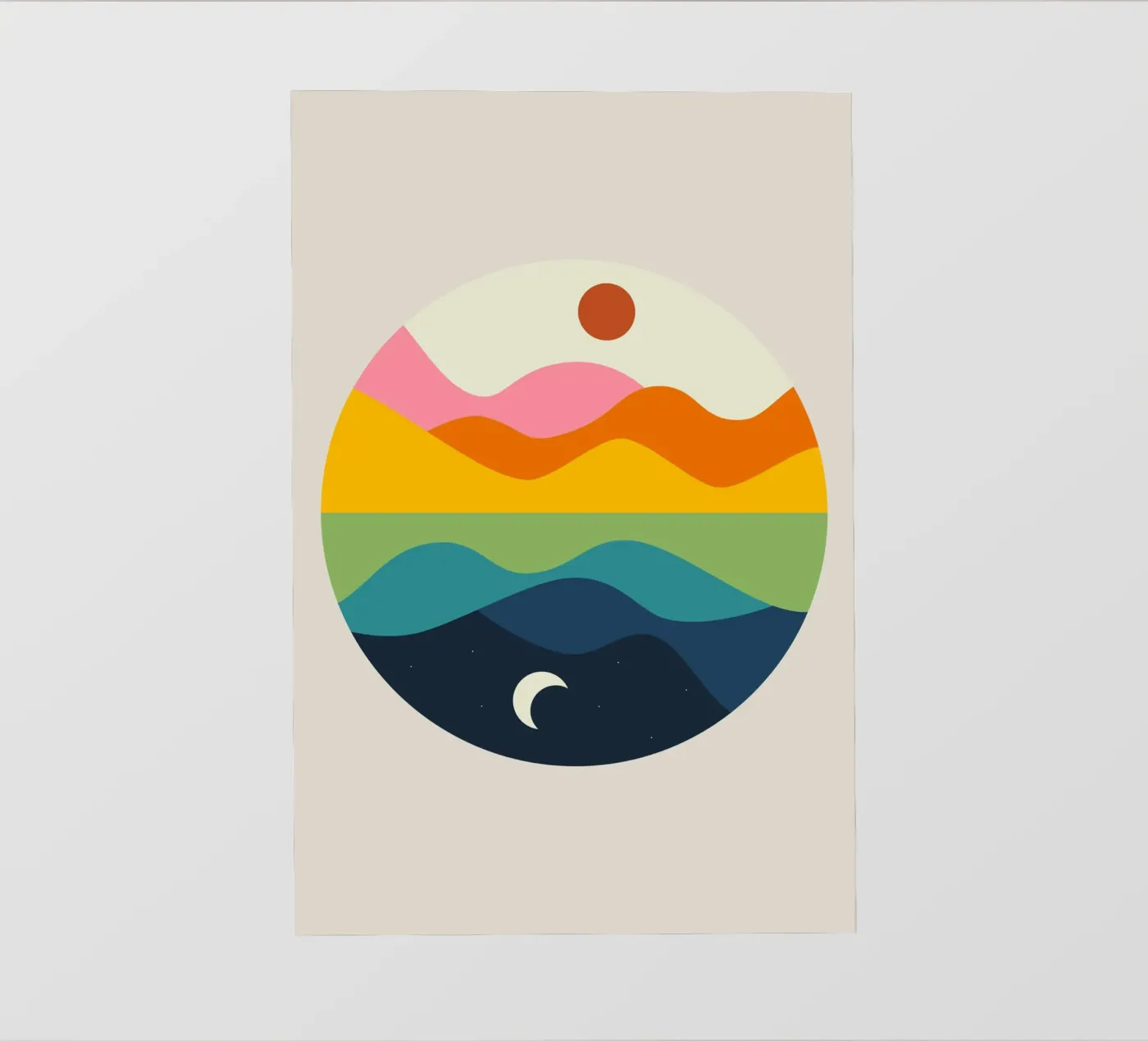 Spiegel fotobehang van Andy Westface