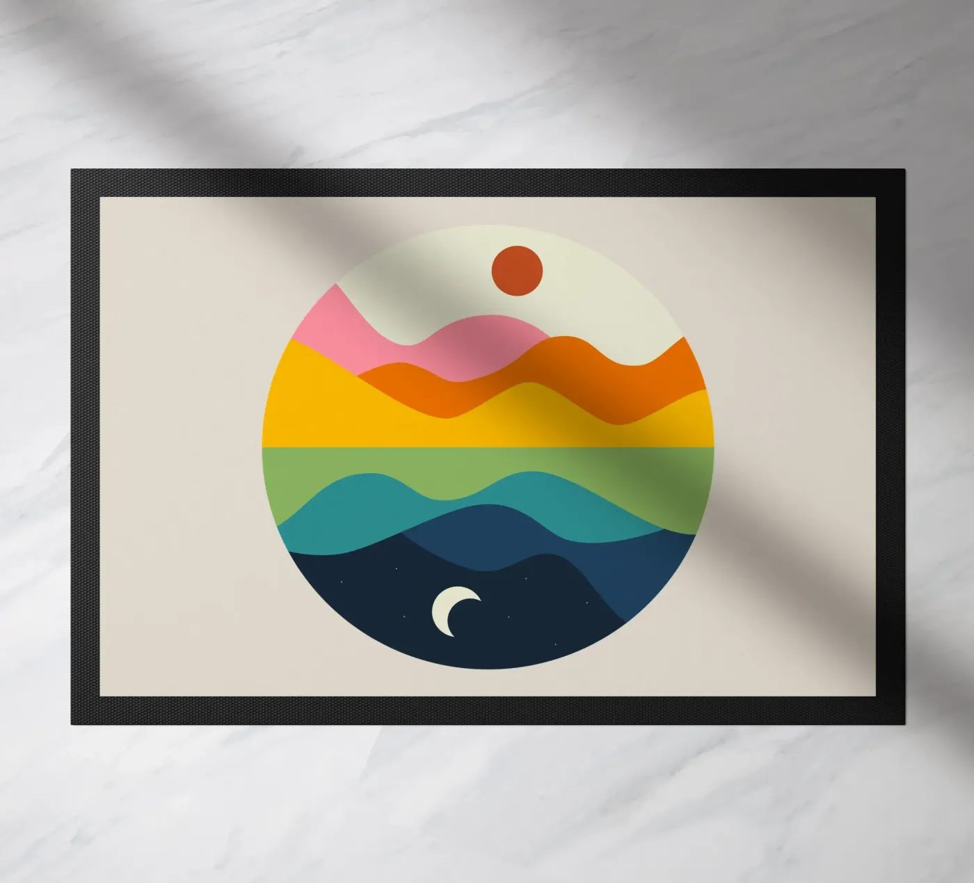 Spiegel Fußmatte von Andy Westface