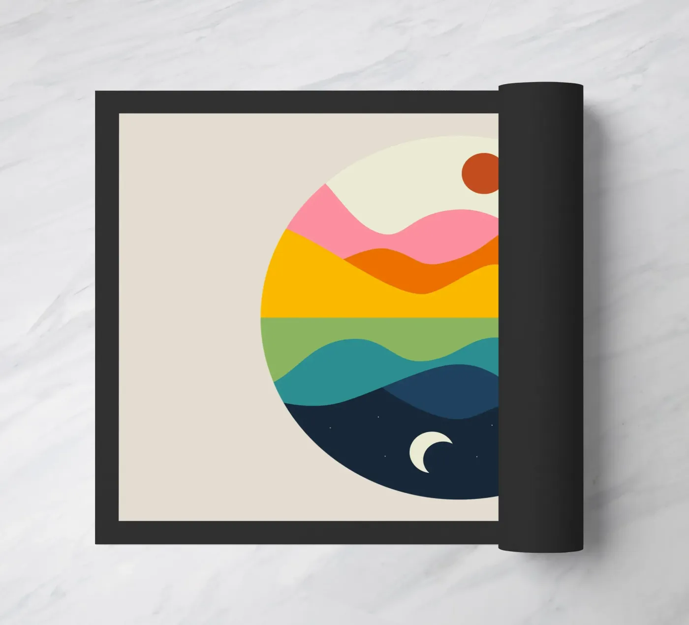 Spiegel Fußmatte von Andy Westface