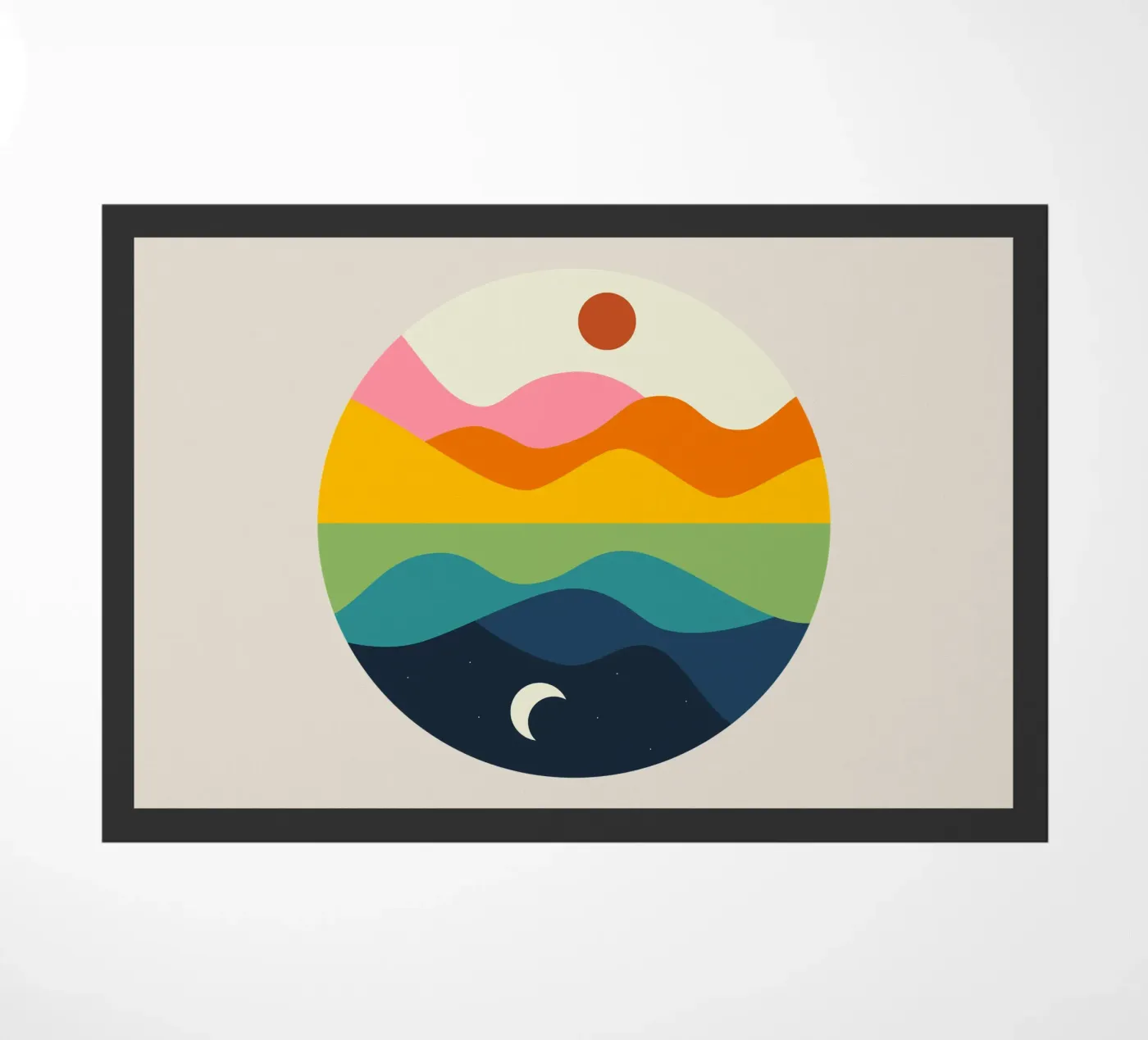 Spiegel Fußmatte von Andy Westface