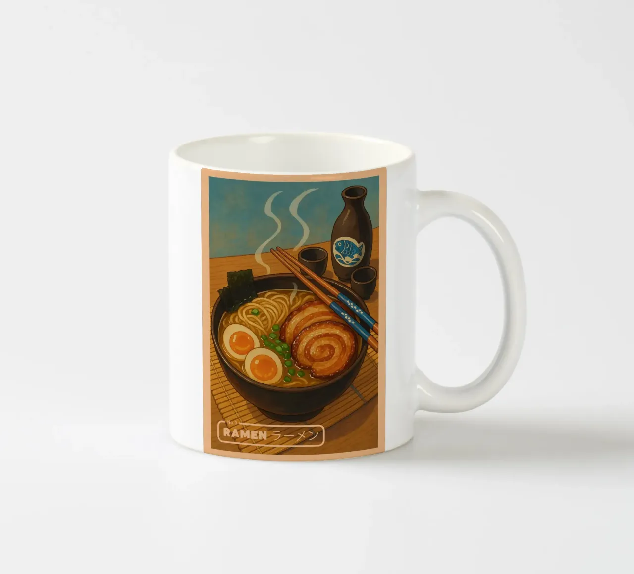 Ciotola di spaghetti Ramen in stile Anime - Serie di piatti giapponesi n. 3 tazza in ceramica da japanfox
