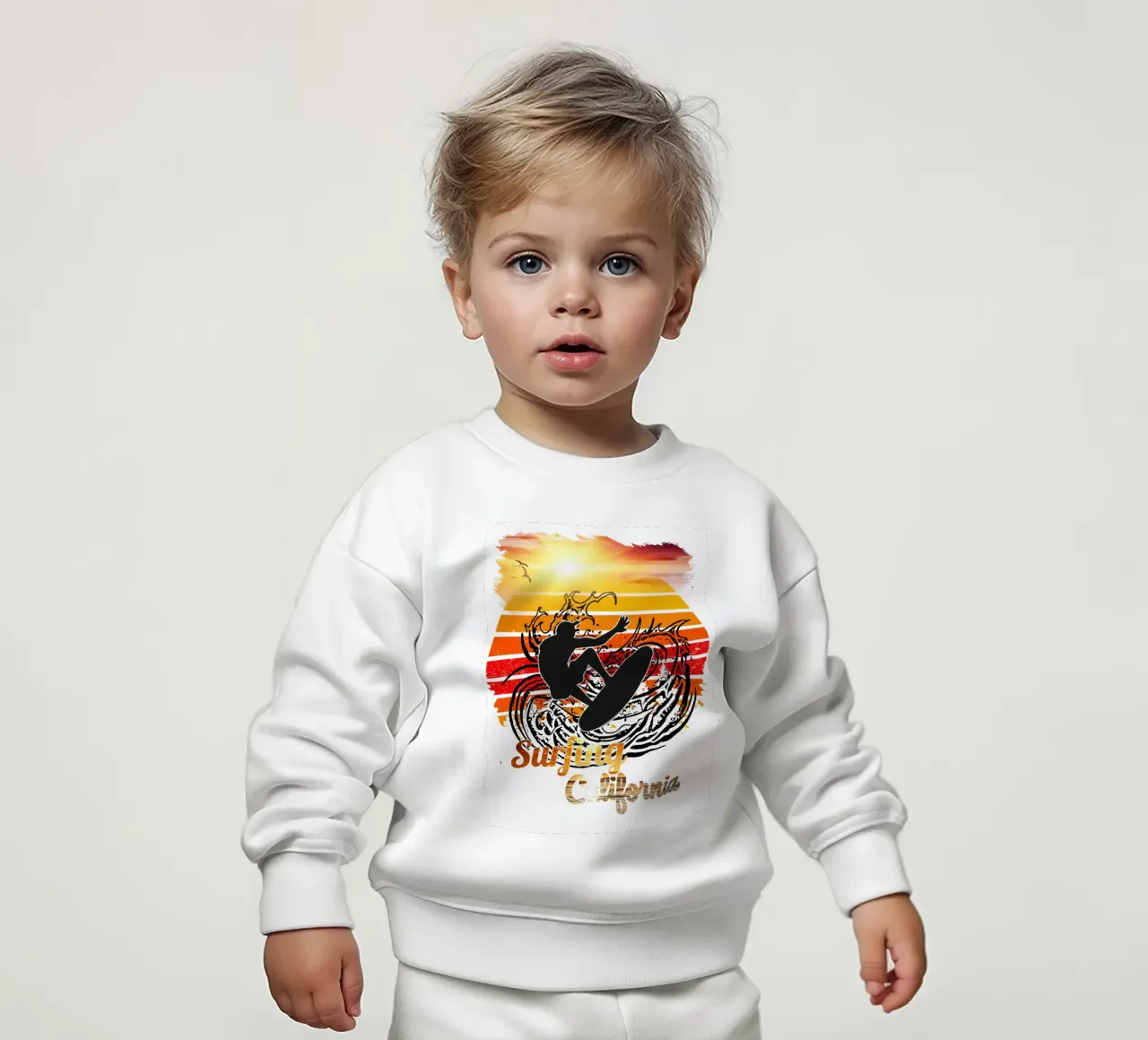 Surf Life Oval 2a - Summer Sun Vibes 15b baby sweatshirt by surfer28