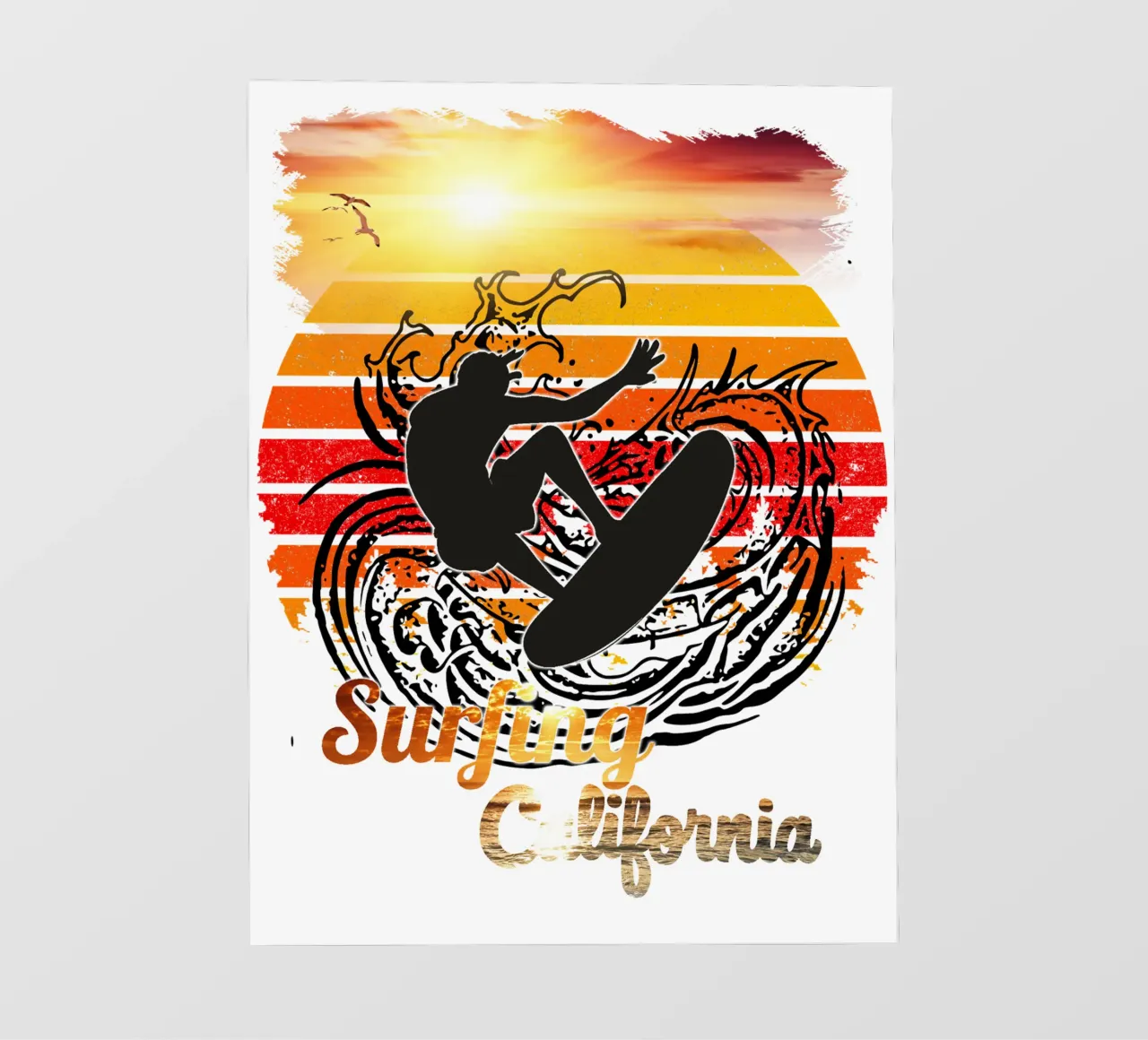 Surf Life Oval 2a - Summer Sun Vibes 15b papier peint photo de surfer28