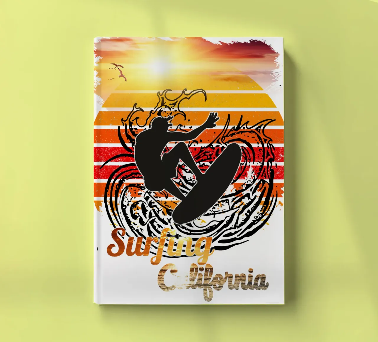 Surf Life Oval 2a - Summer Sun Vibes 15b notebook by surfer28