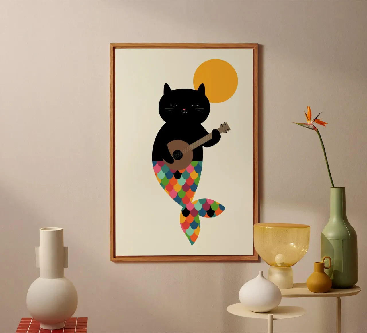 Purrmaid alluminio dibond da Andy Westface