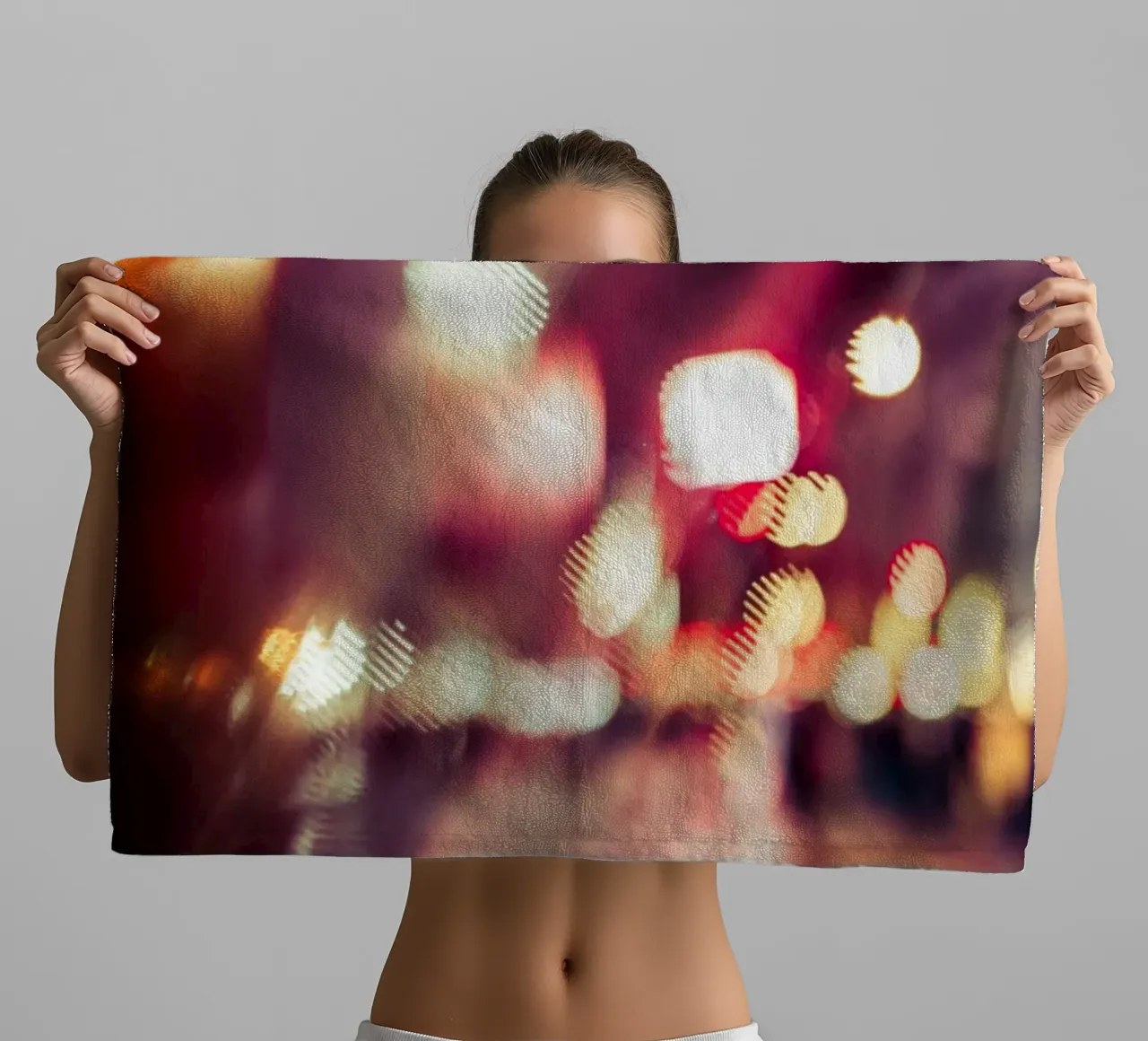 Abstrakt London towel by Flo Klein
