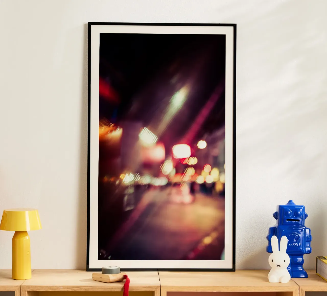 Abstrakt London poster con telaio in legno da Flo Klein