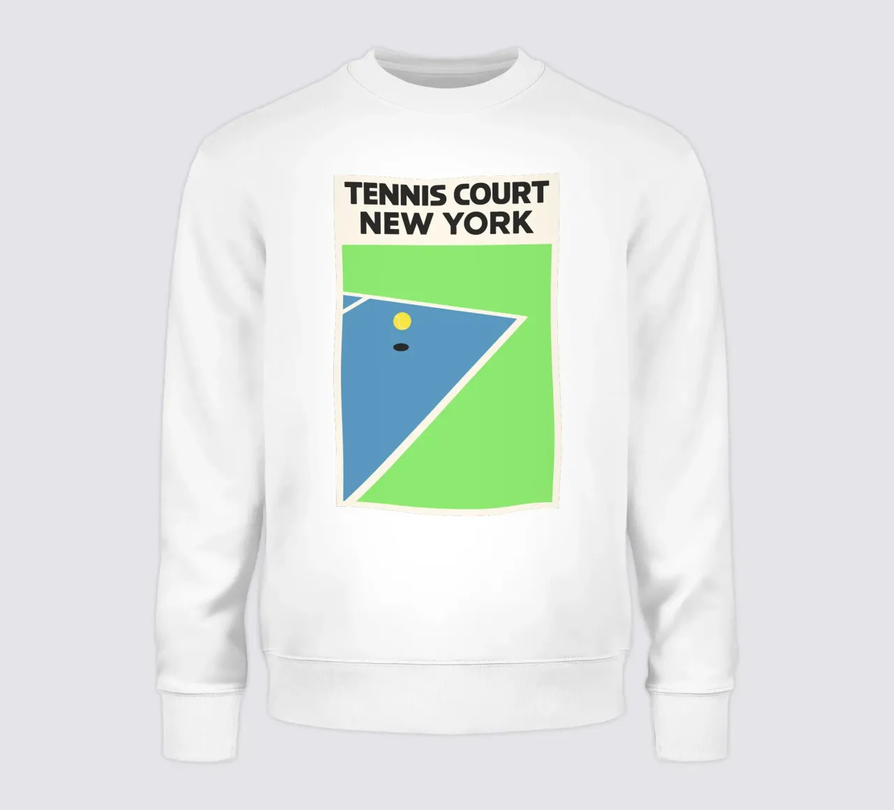 Match Point NYC – Retro Court Vibes felpa da SMPLE