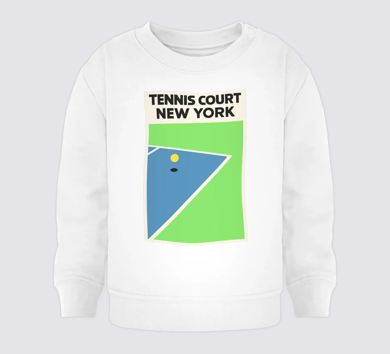 Match Point NYC – Retro Court Vibes felpa neonato da SMPLE