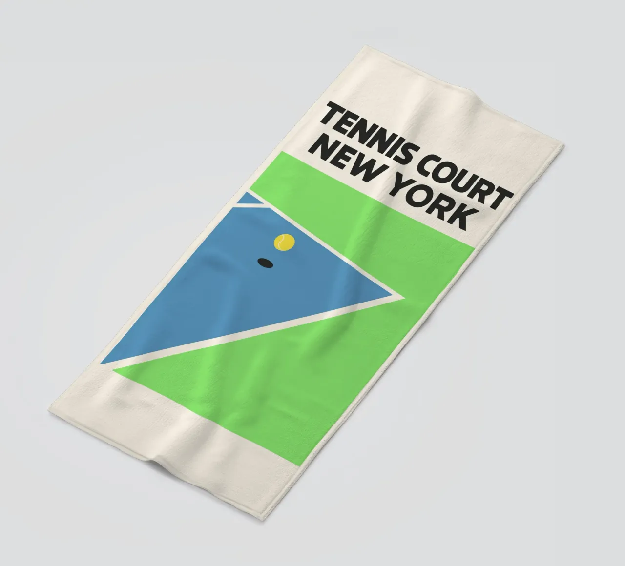 Match Point NYC – Retro Court Vibes telo mare da SMPLE