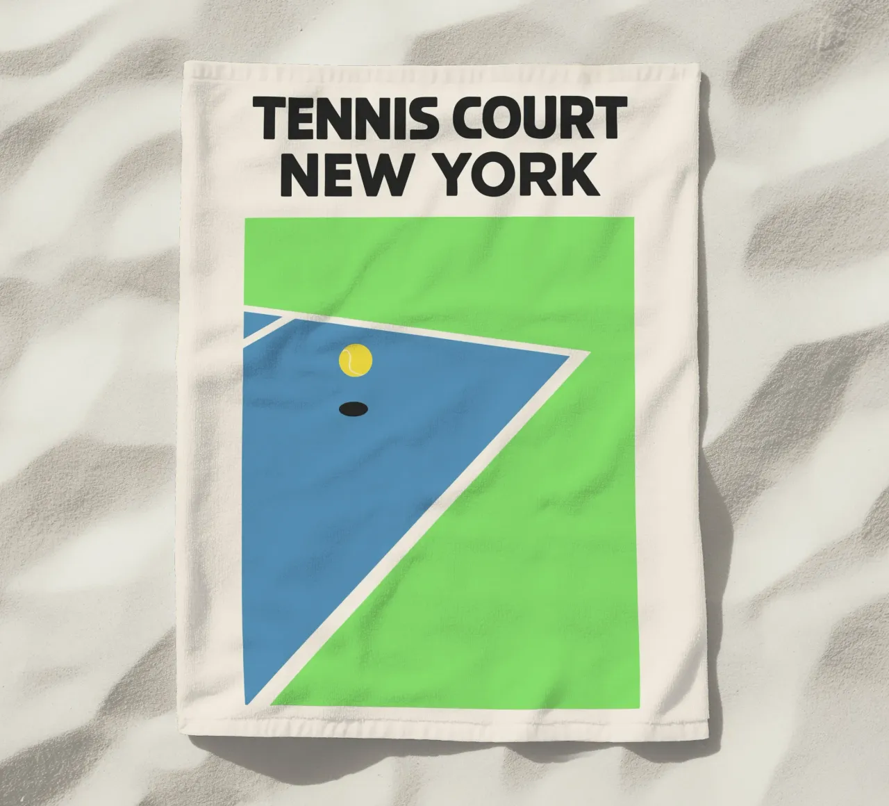Match Point NYC – Retro Court Vibes telo mare da SMPLE