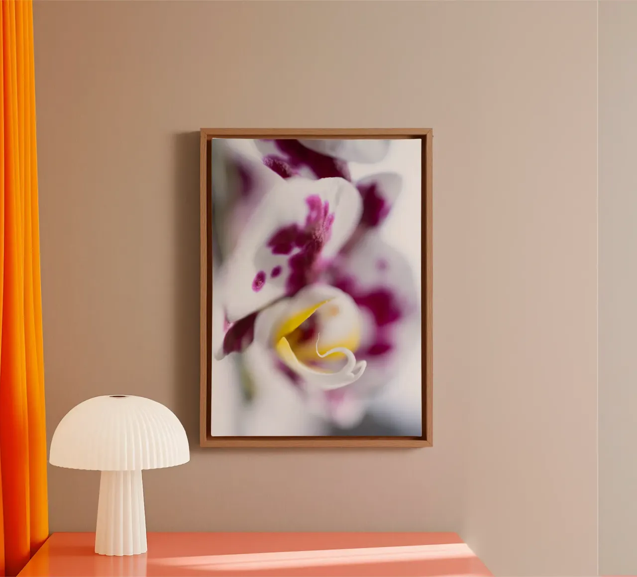 Orchidea #1 tela con Cornice a cassetta da rafael campezato