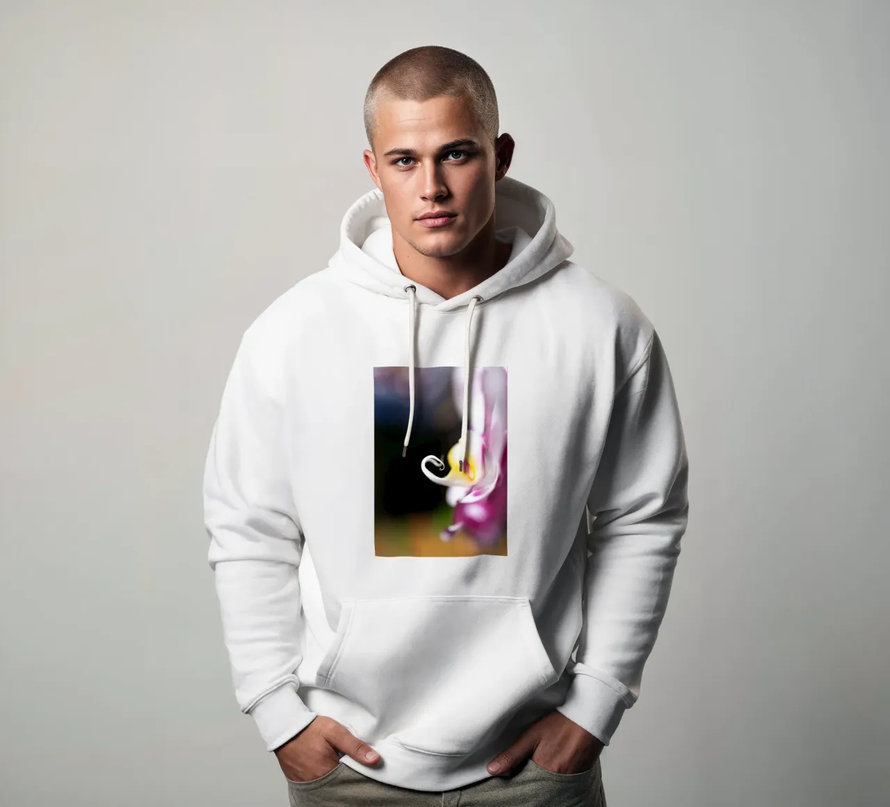 Orchidea #2 felpa con cappuccio da rafael campezato