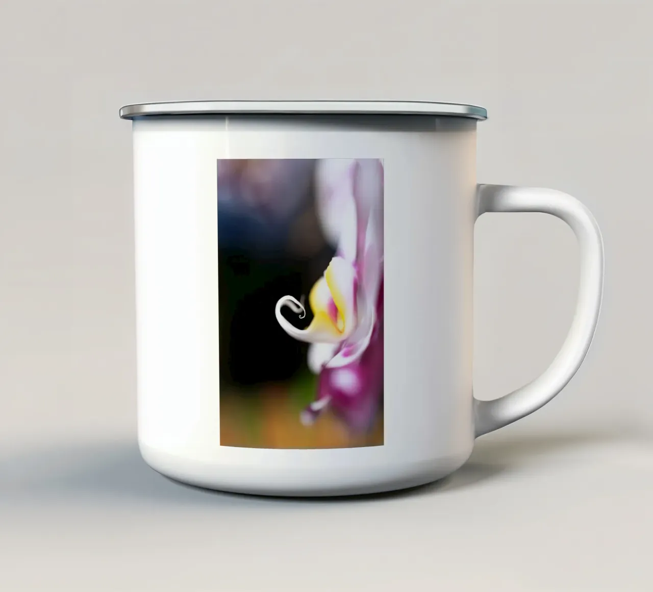 Orchidea #2 tazza in smalto da rafael campezato