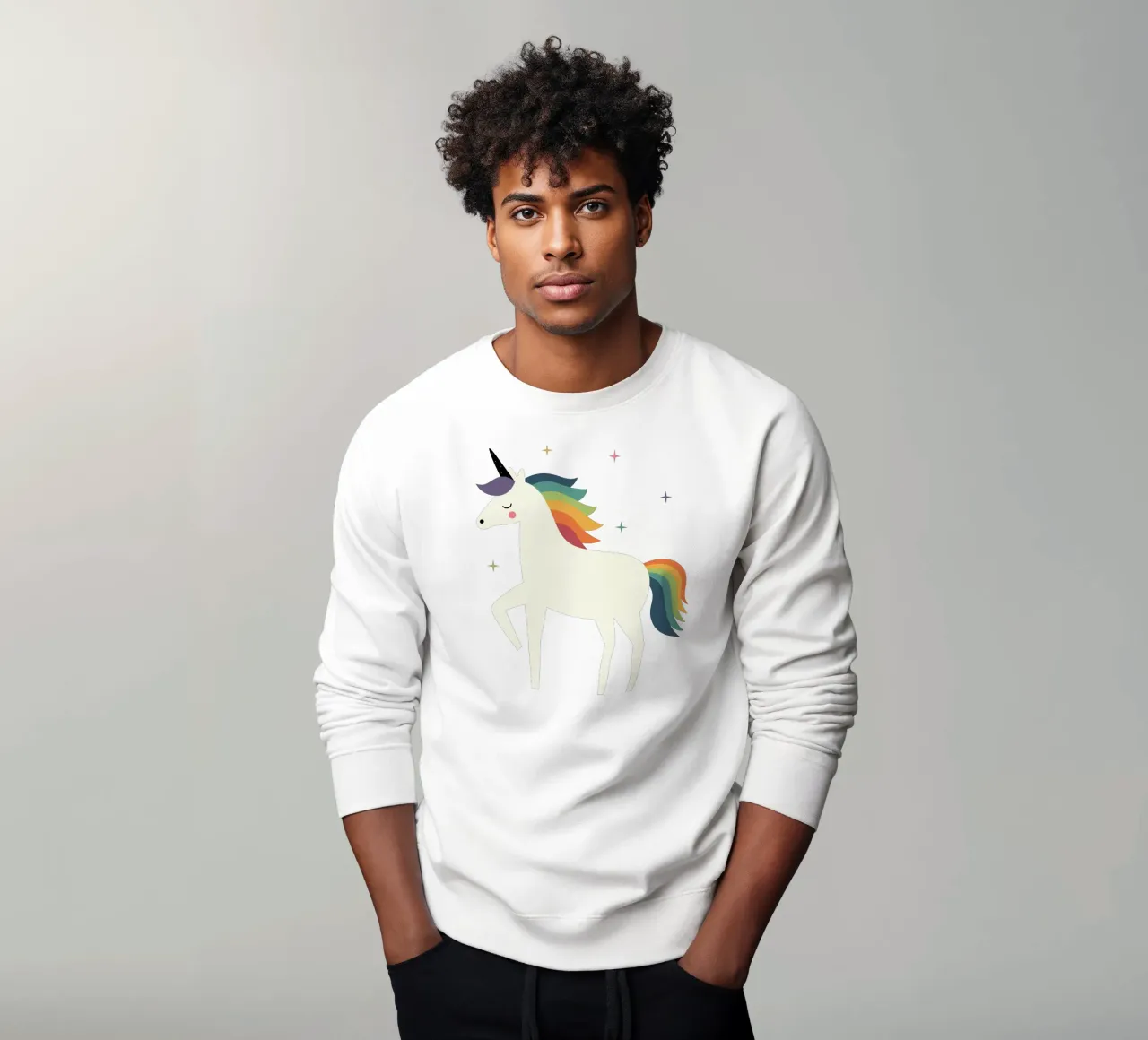 Blijven stralen sweatshirt van Andy Westface