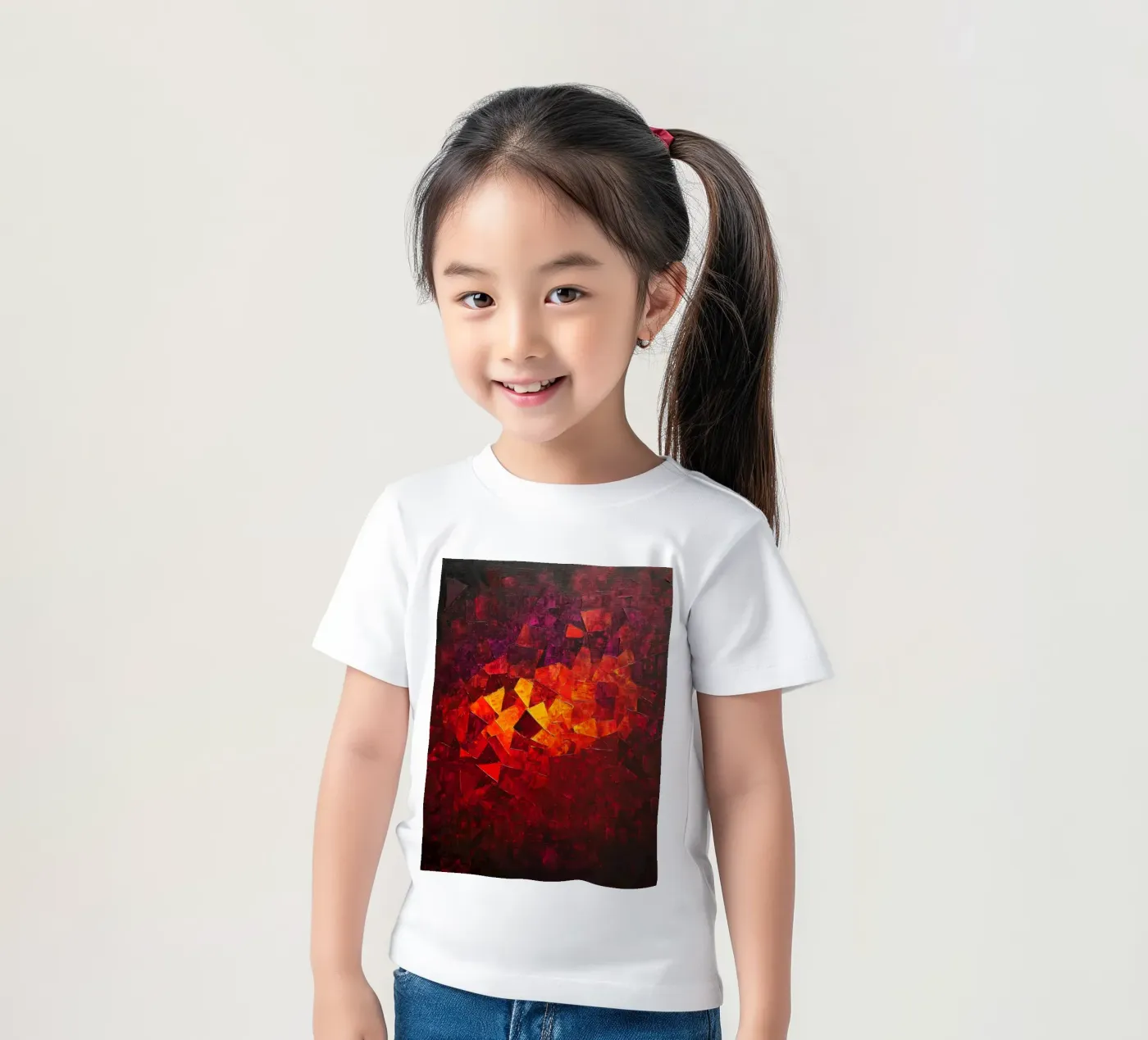 Red t-shirt bambini da Art Unleashed