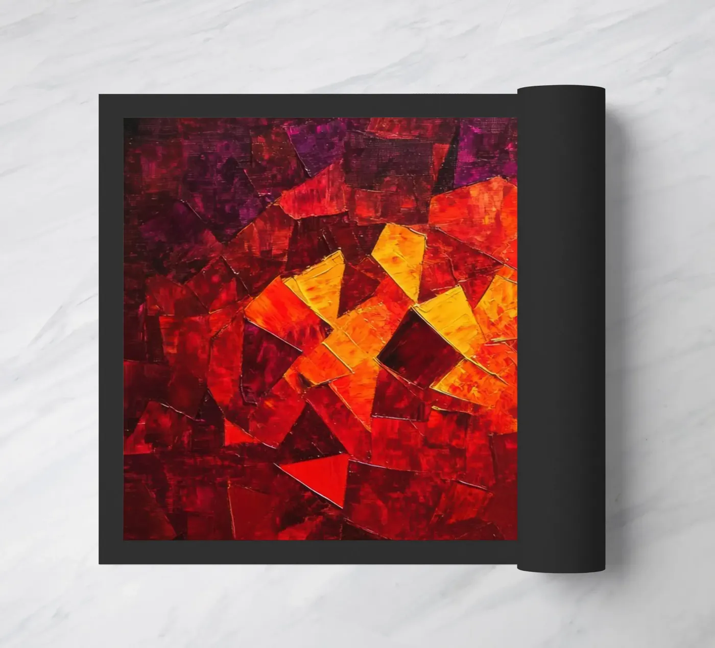 Red deurmat van Art Unleashed