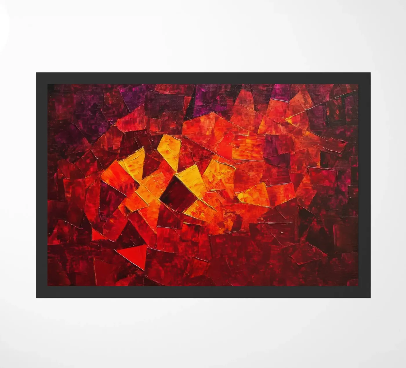 Red deurmat van Art Unleashed