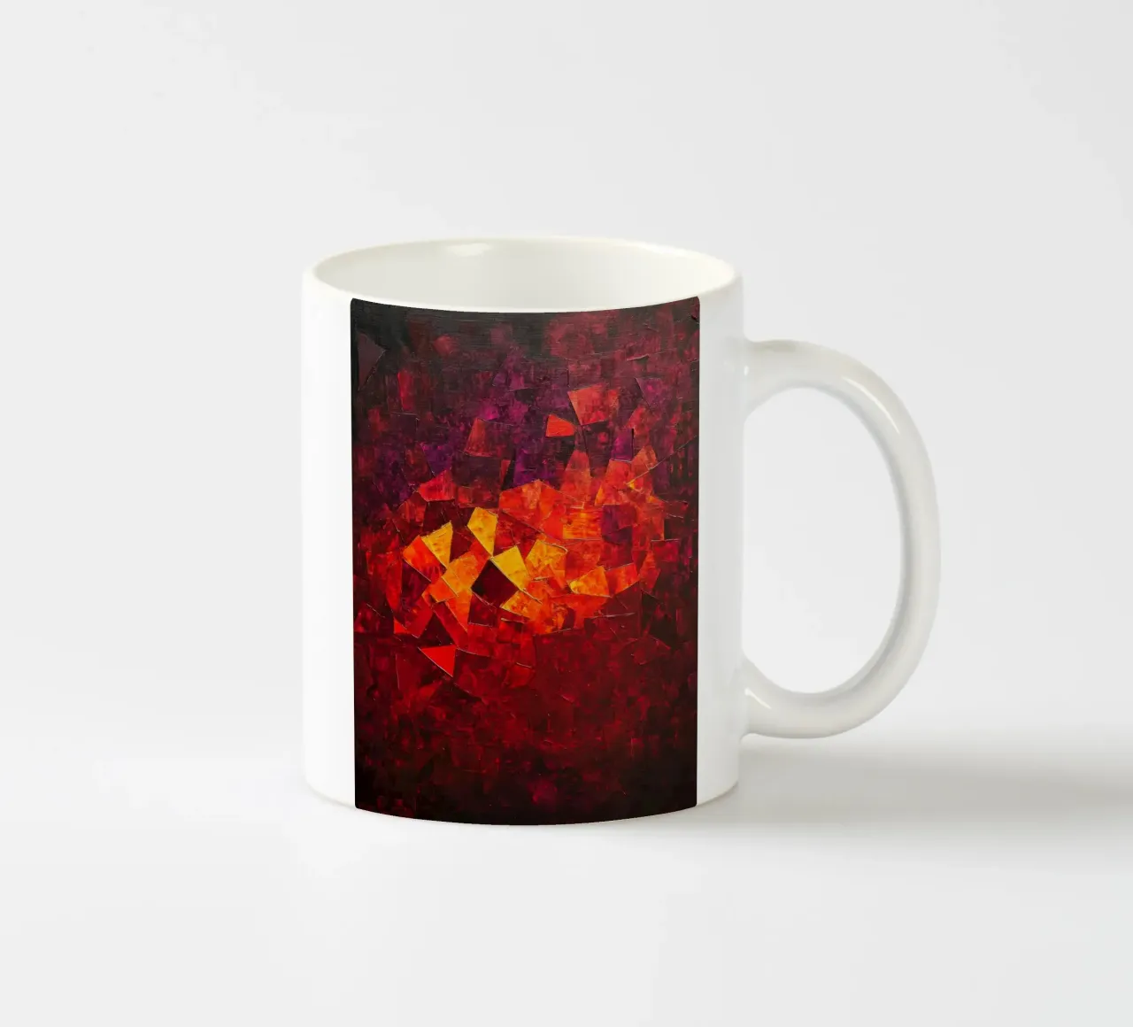 Red tazza in ceramica da Art Unleashed