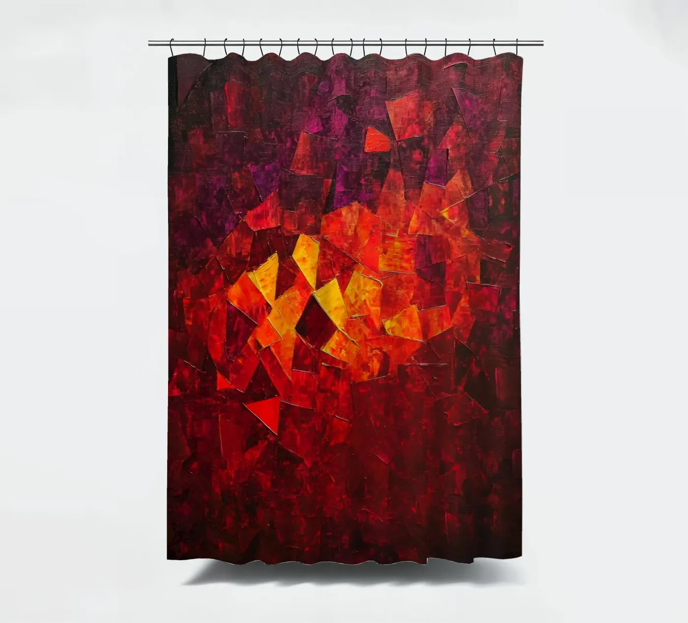 Red Duschvorhang von Art Unleashed