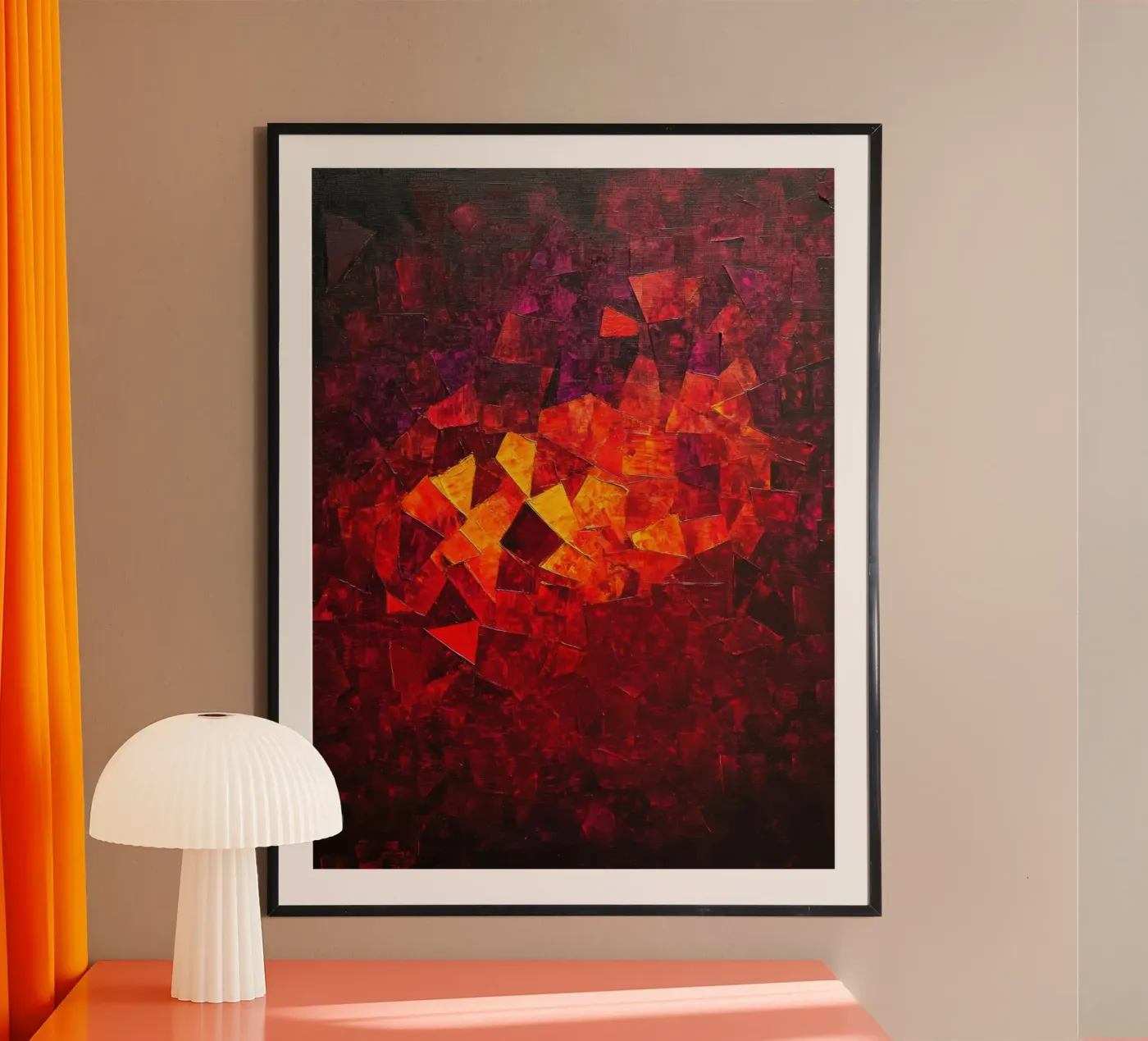 Red poster van Art Unleashed