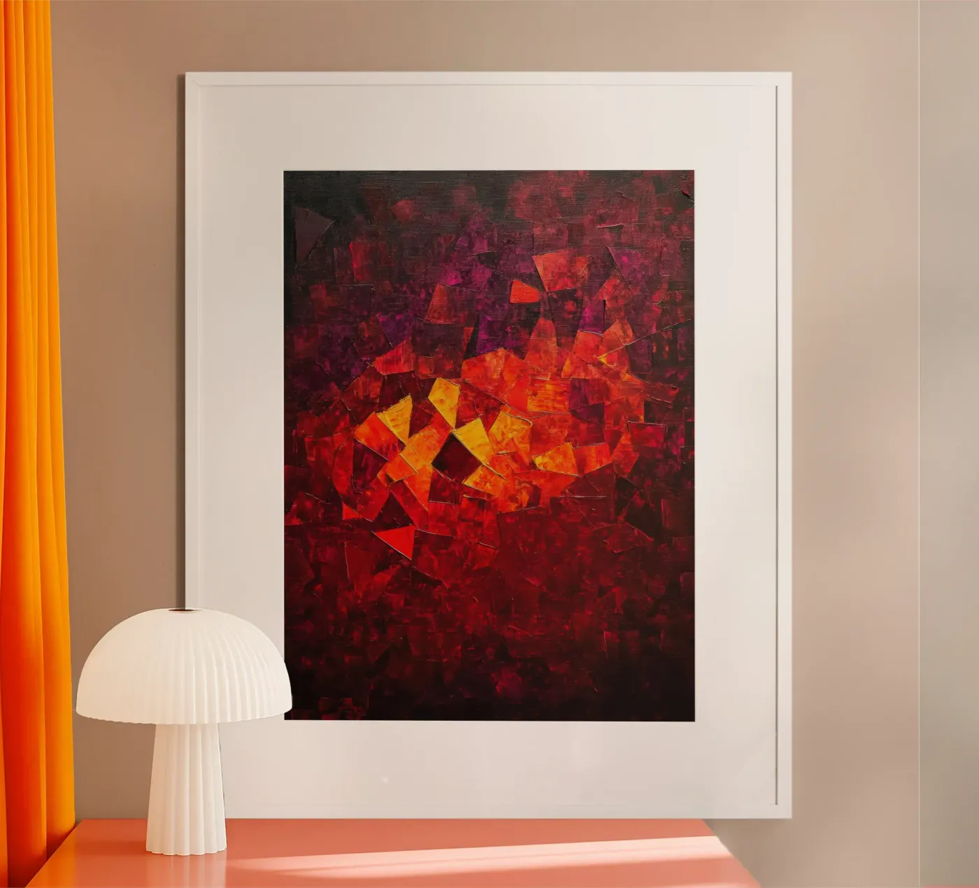 Red poster van Art Unleashed